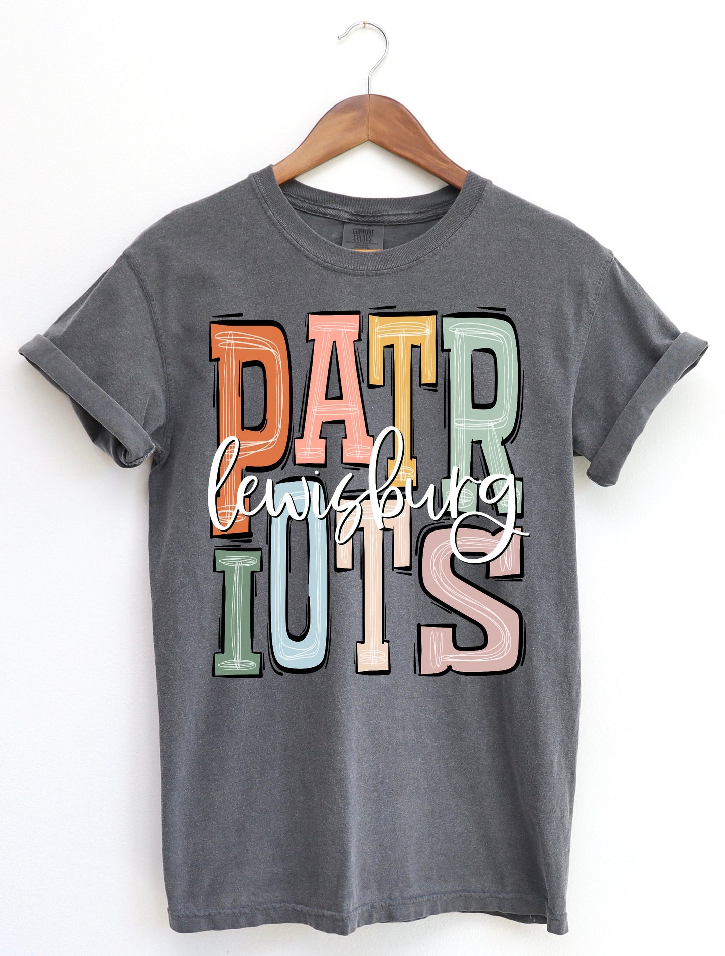 Patriots Boho Comfort Color Tee