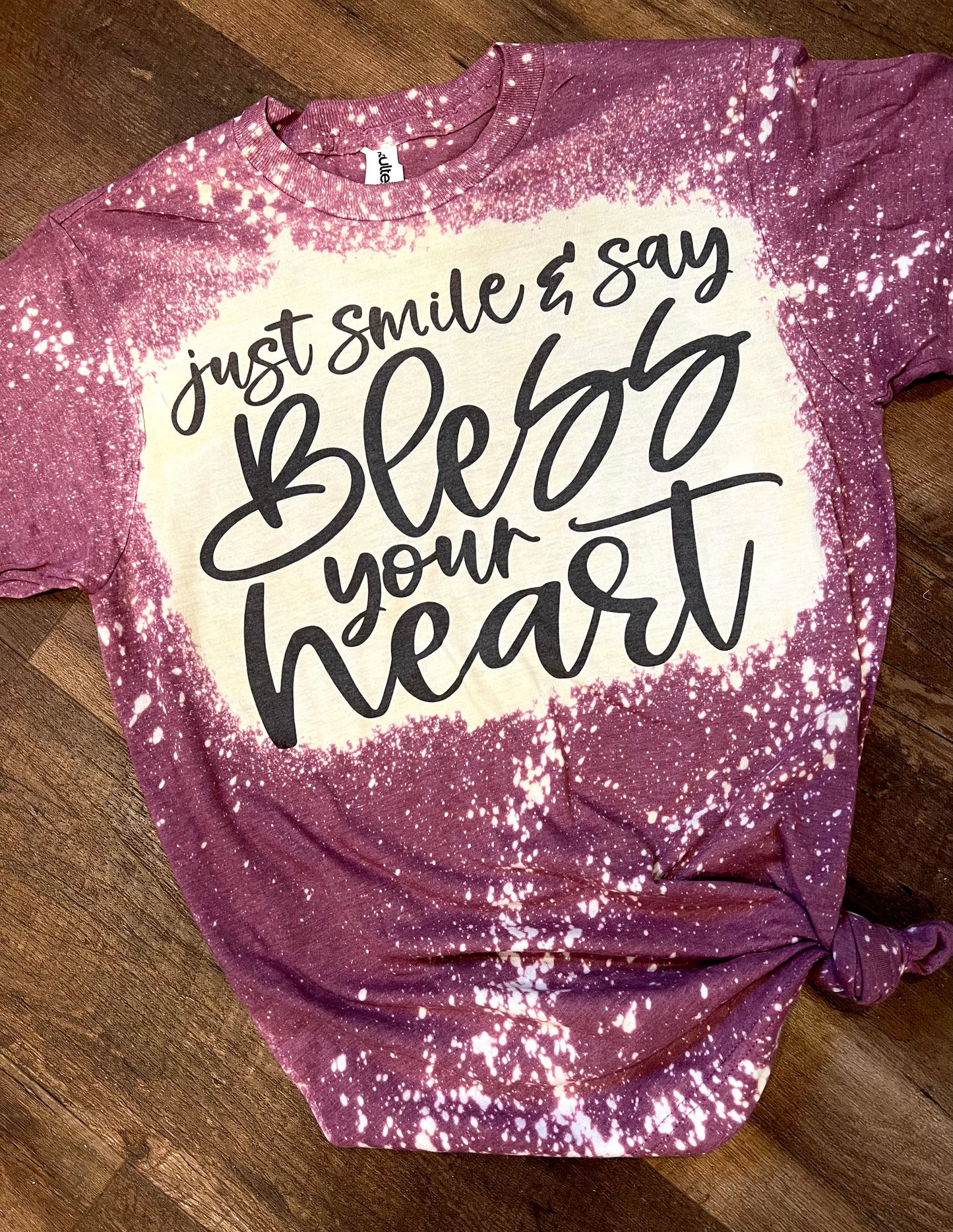 Bless Your Heart Bleached Tee