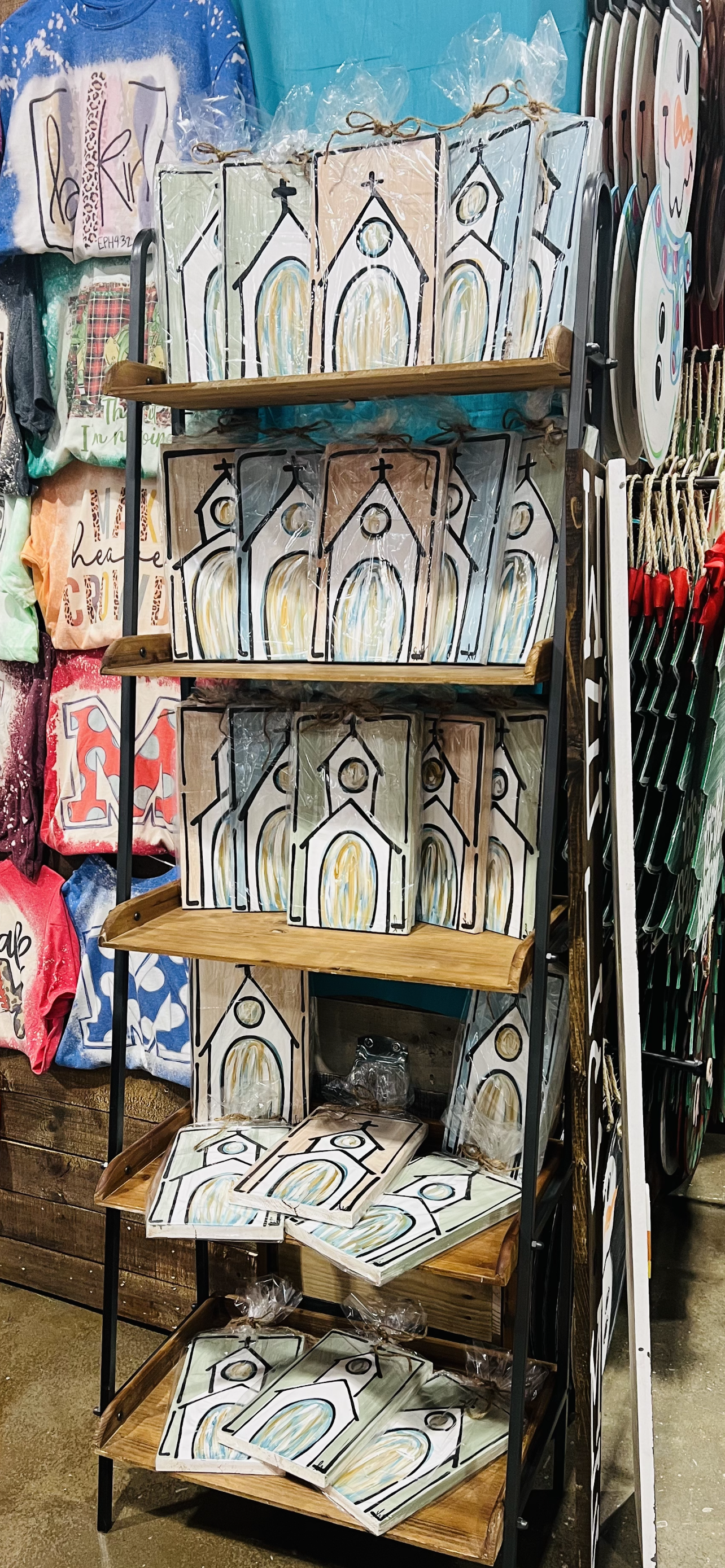 Hand Painted Church Blocks