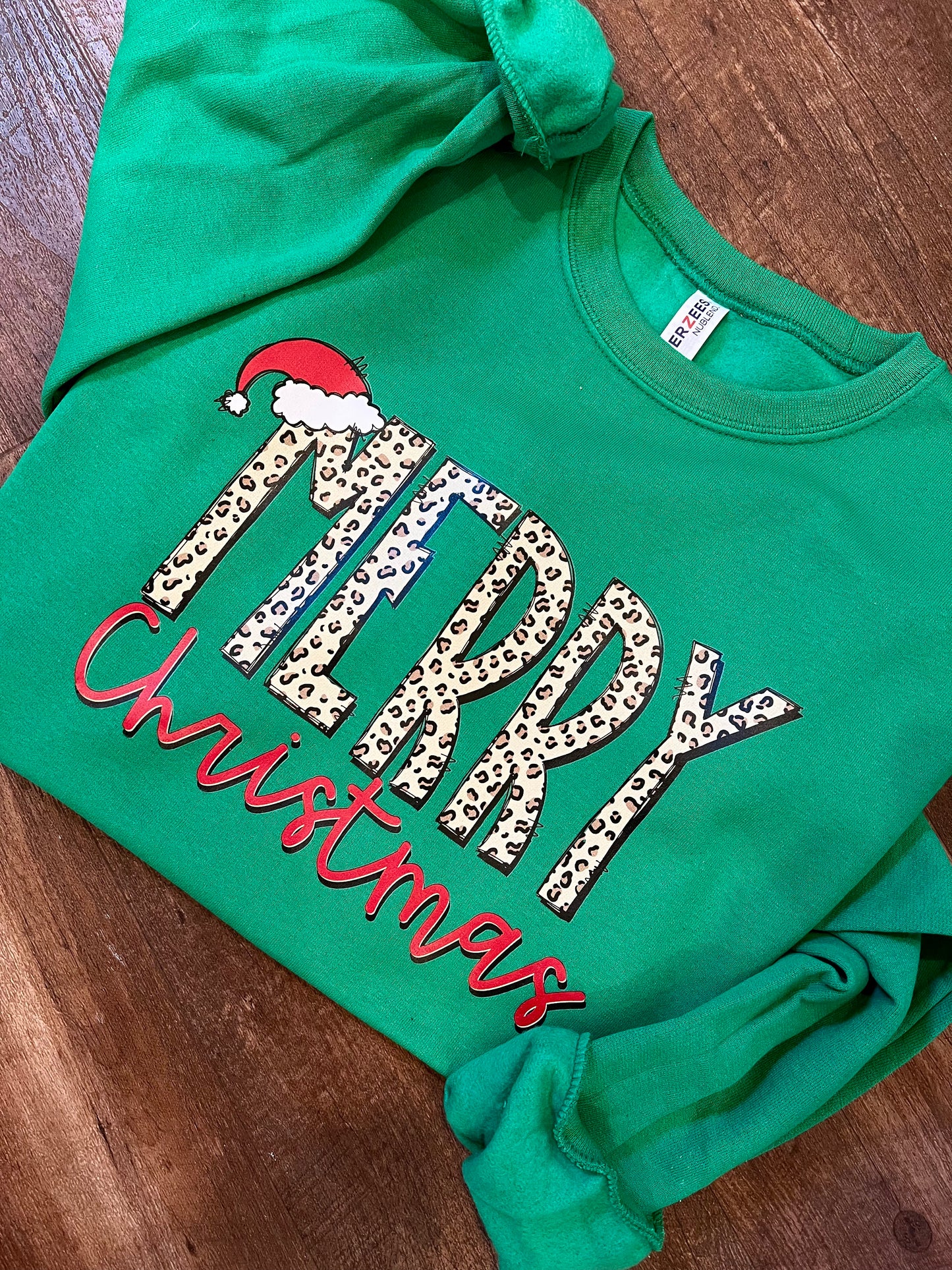 Leopard Merry Christmas Sweatshirt