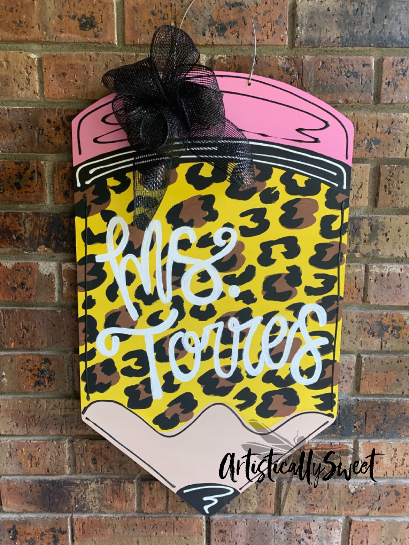 Teacher Pencil Leopard