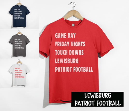 Lewisburg Simple Game Day Graphic Tee