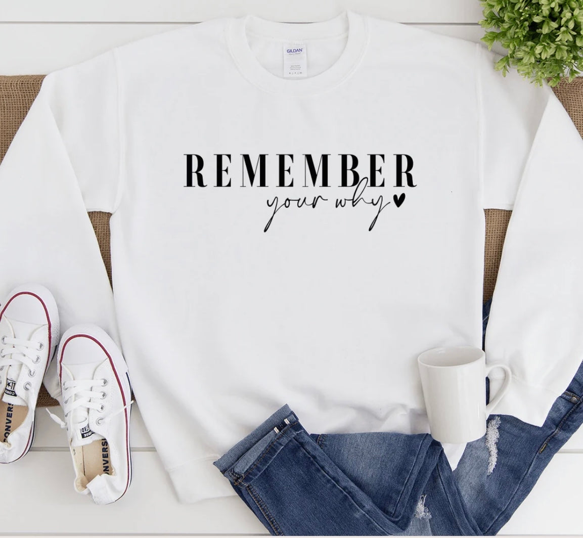 Remember Your Why Graphic Sweatshirt