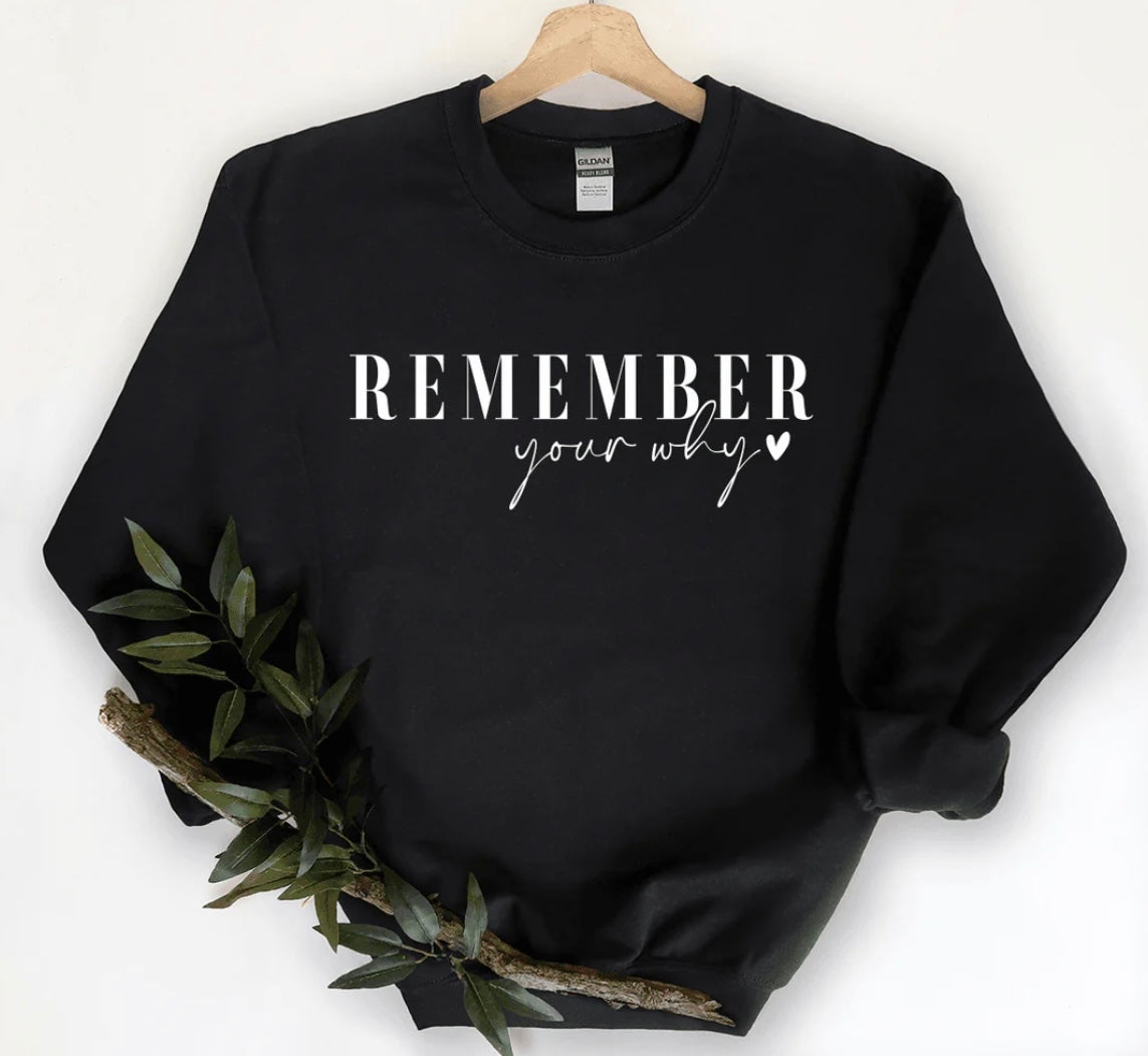 Remember Your Why Graphic Sweatshirt