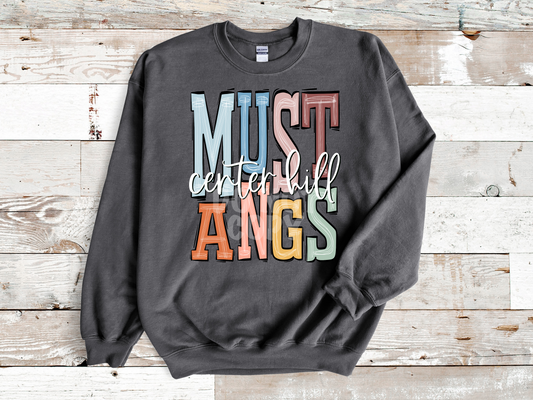 Mustangs - Center Hill Boho Sweatshirt