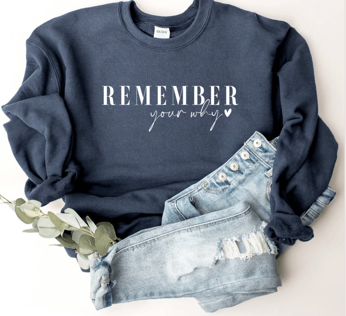 Remember Your Why Graphic Sweatshirt