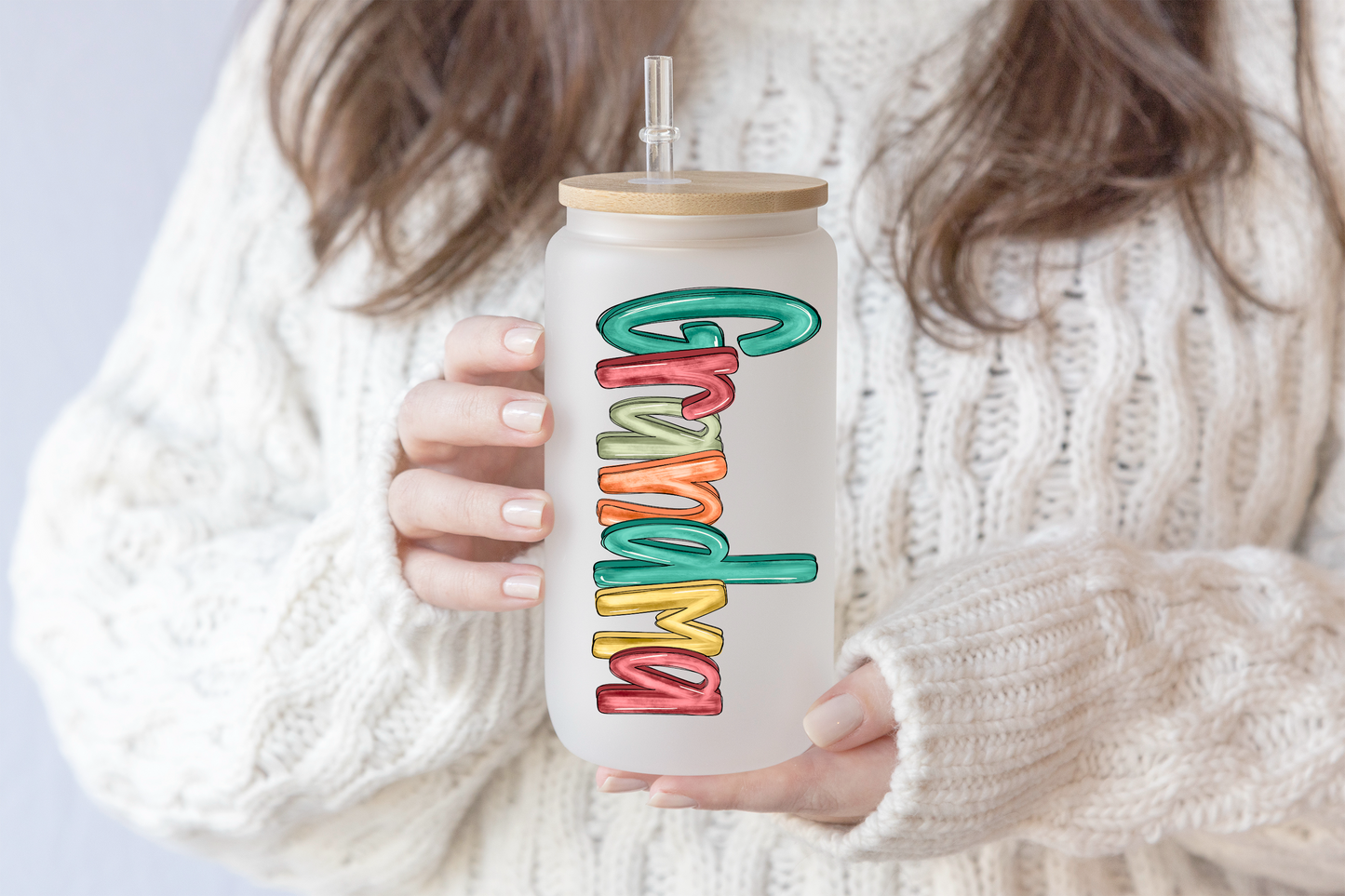 Pastel Named Glass Tumblers