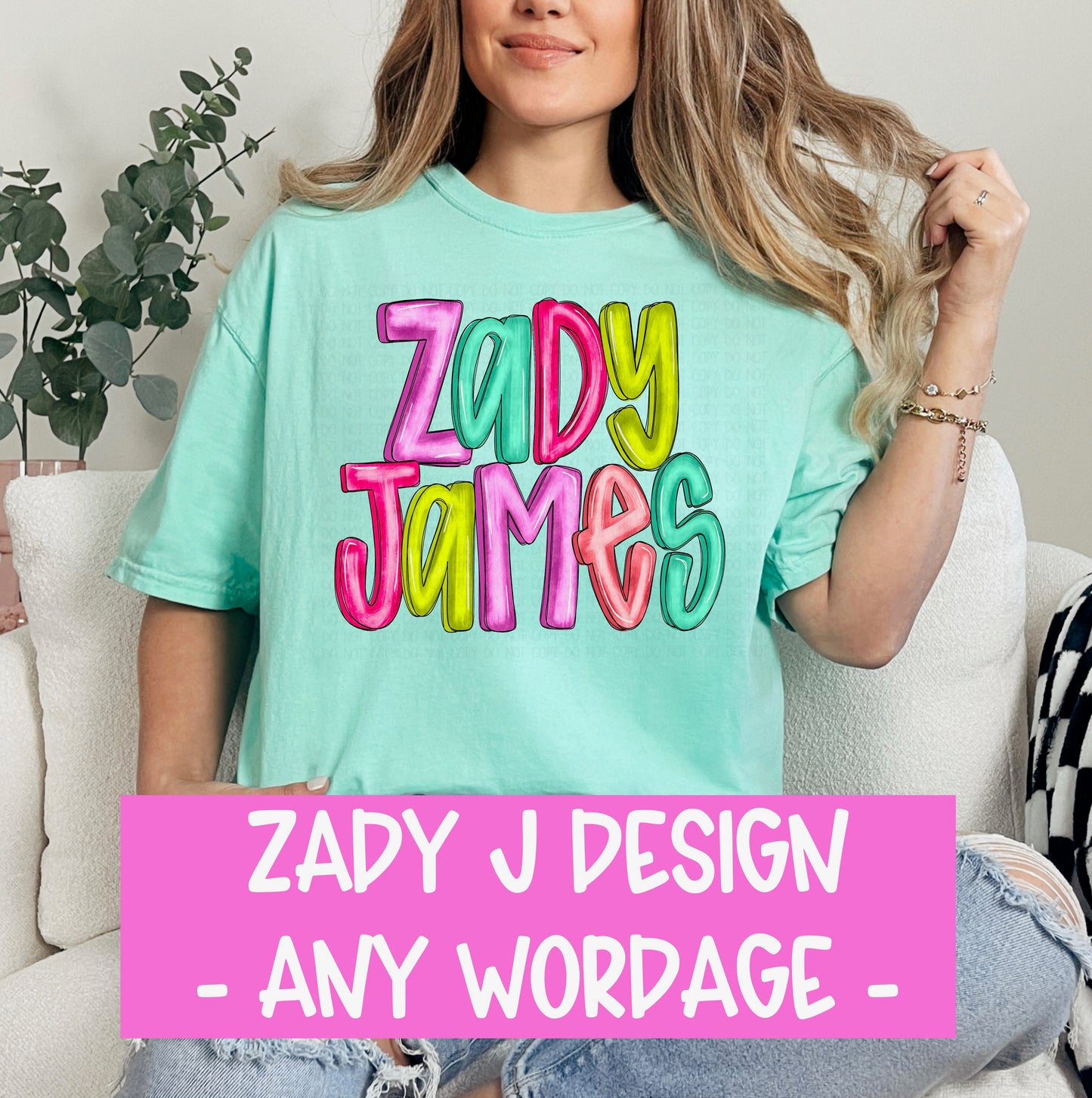 Zady J - Custom Wordage Tshirt