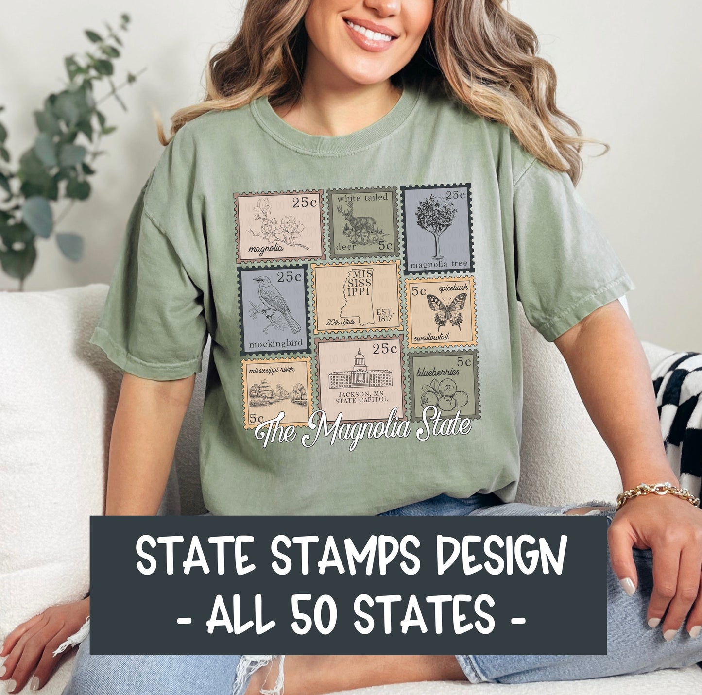 Vintage Stamps Tee