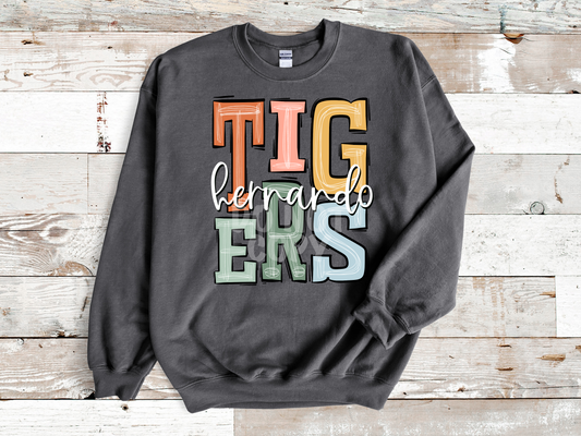 Tigers - Hernando Boho Sweatshirt