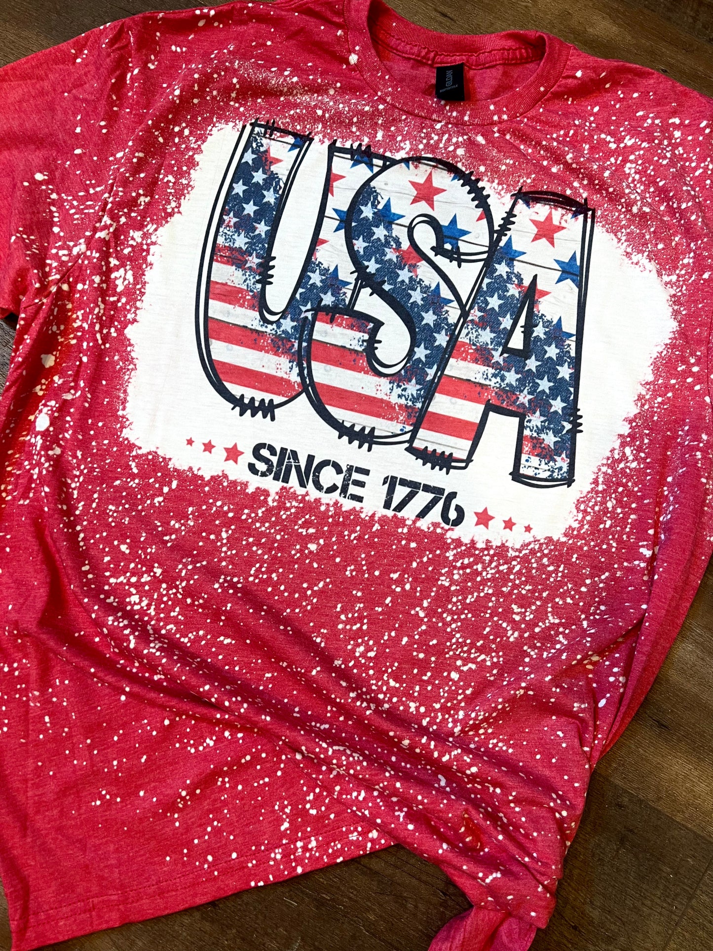 USA since 1776 Bleached Tee