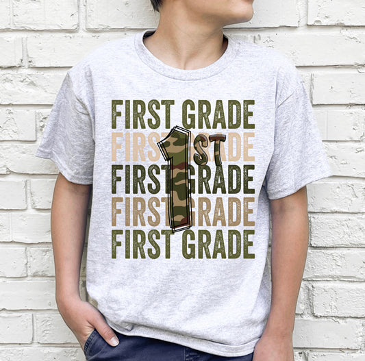 Camo Stacked Grade Graphic Tee