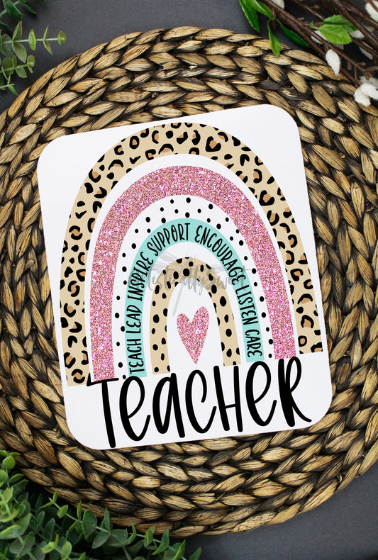 Teacher Rainbow Mouse Pad