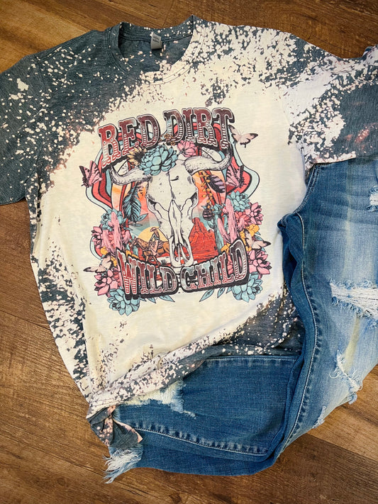 Wild Child Graphic Bleached Tee