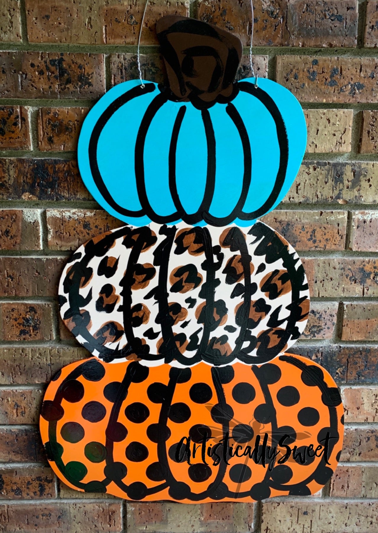 Funky Stacked Pumpkin