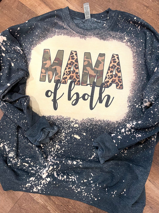 Mama of Both Bleached Sweatshirt