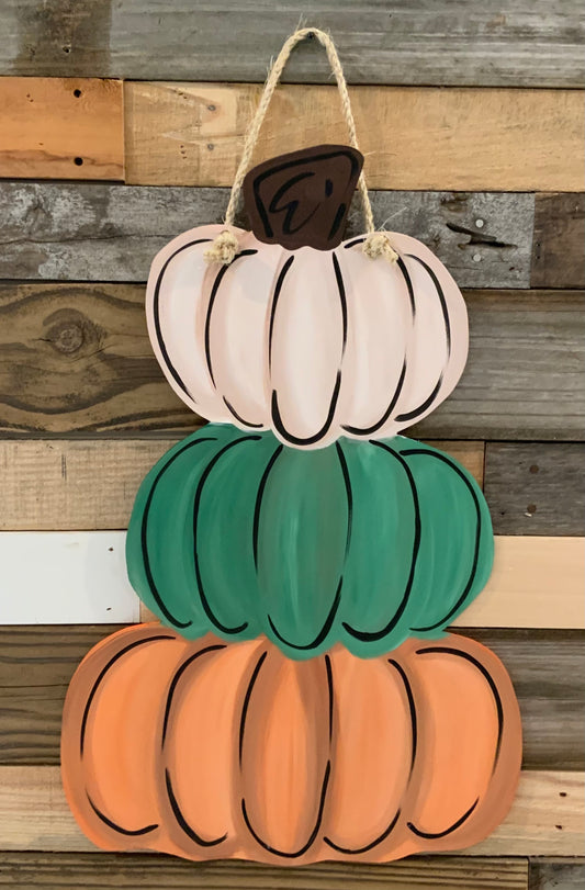 Multi Color Stacked Pumpkins