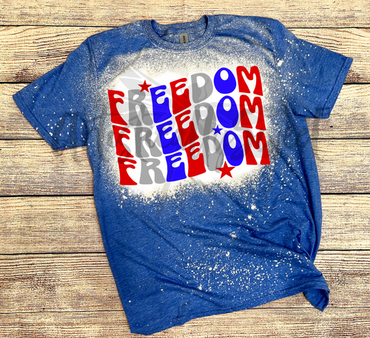 Freedom Bleached Tee