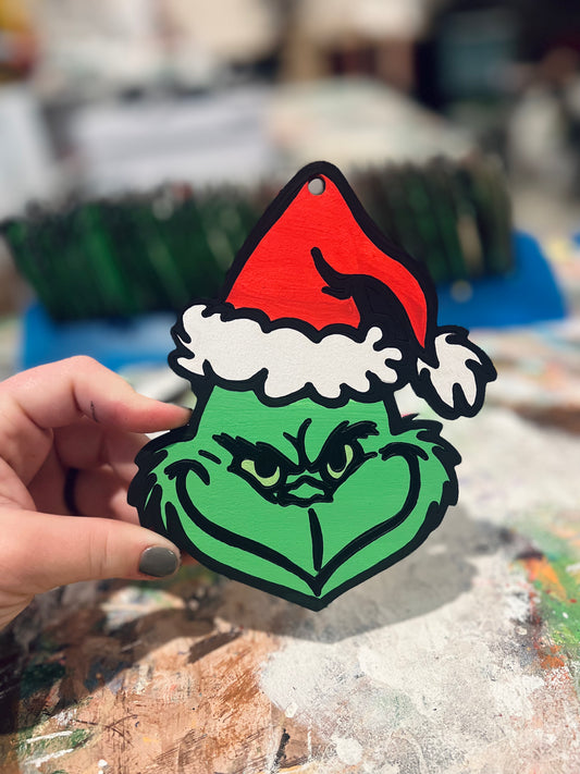 Personalized Grinch Ornaments