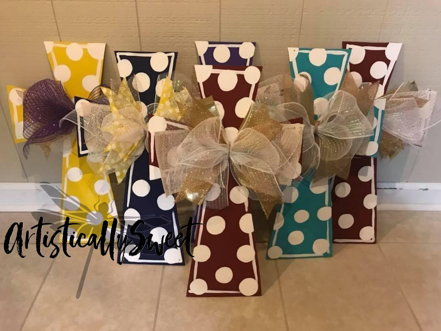 Polka Dot Cross Door Hanger