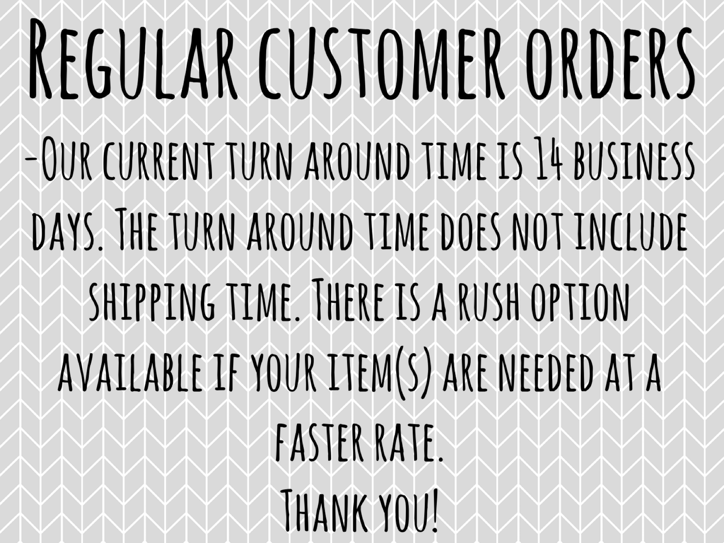 Regular Customer Orders