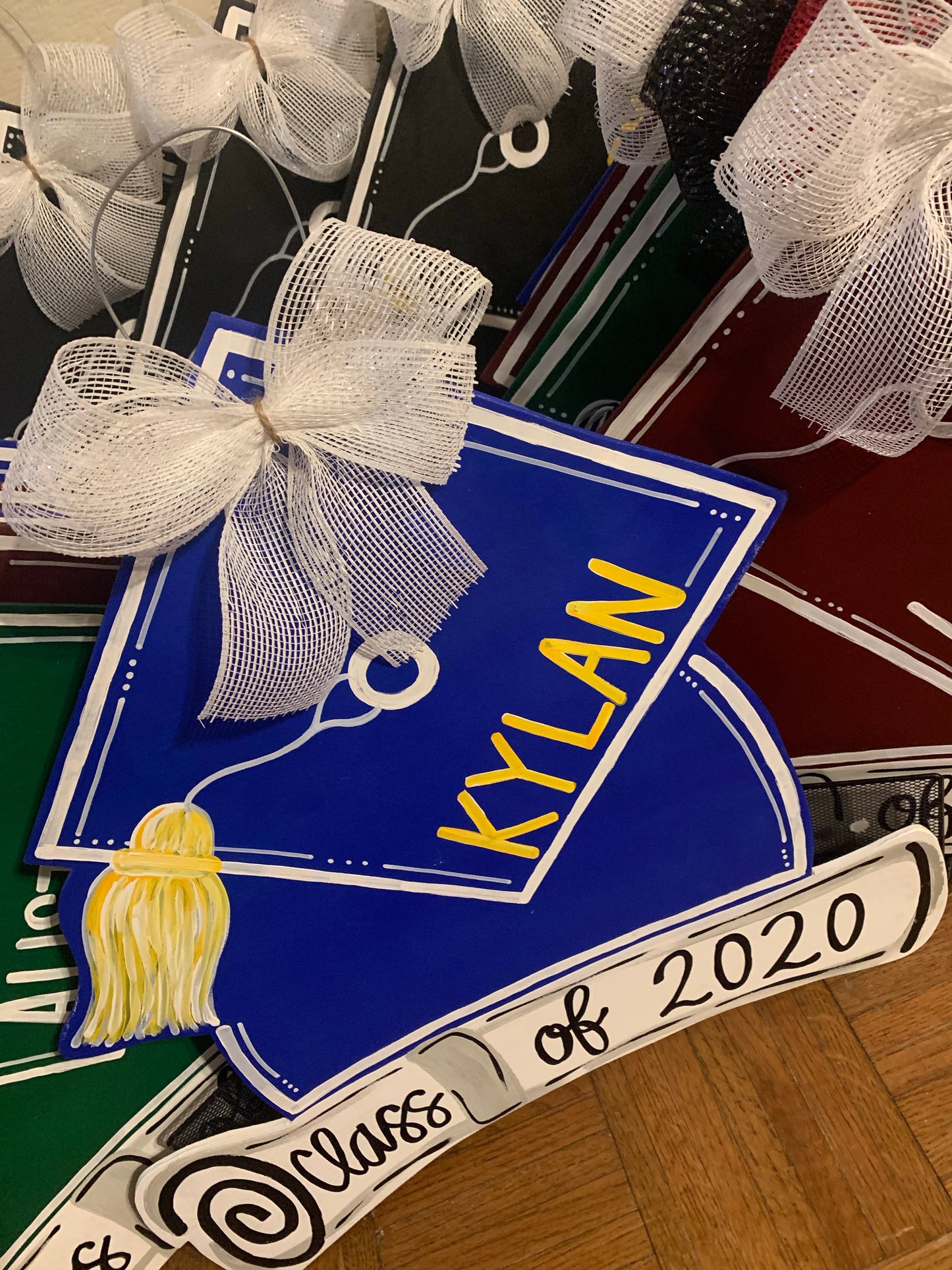 Graduation Cap+Diploma Senior Door Hanger