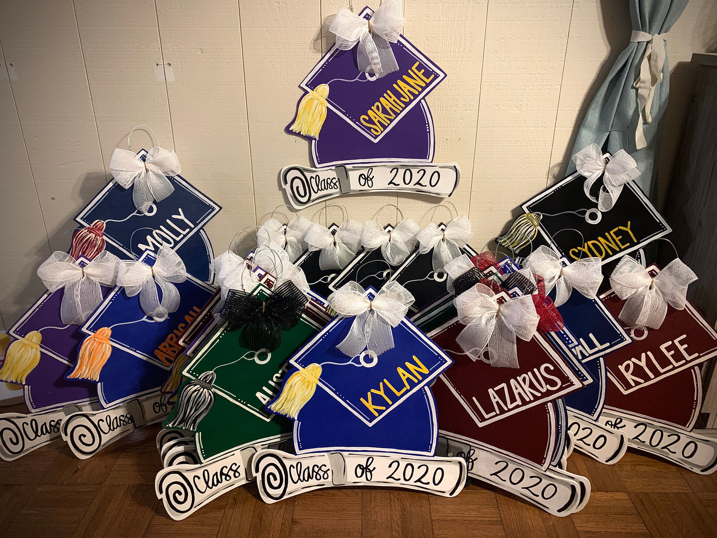 Graduation Cap+Diploma Senior Door Hanger