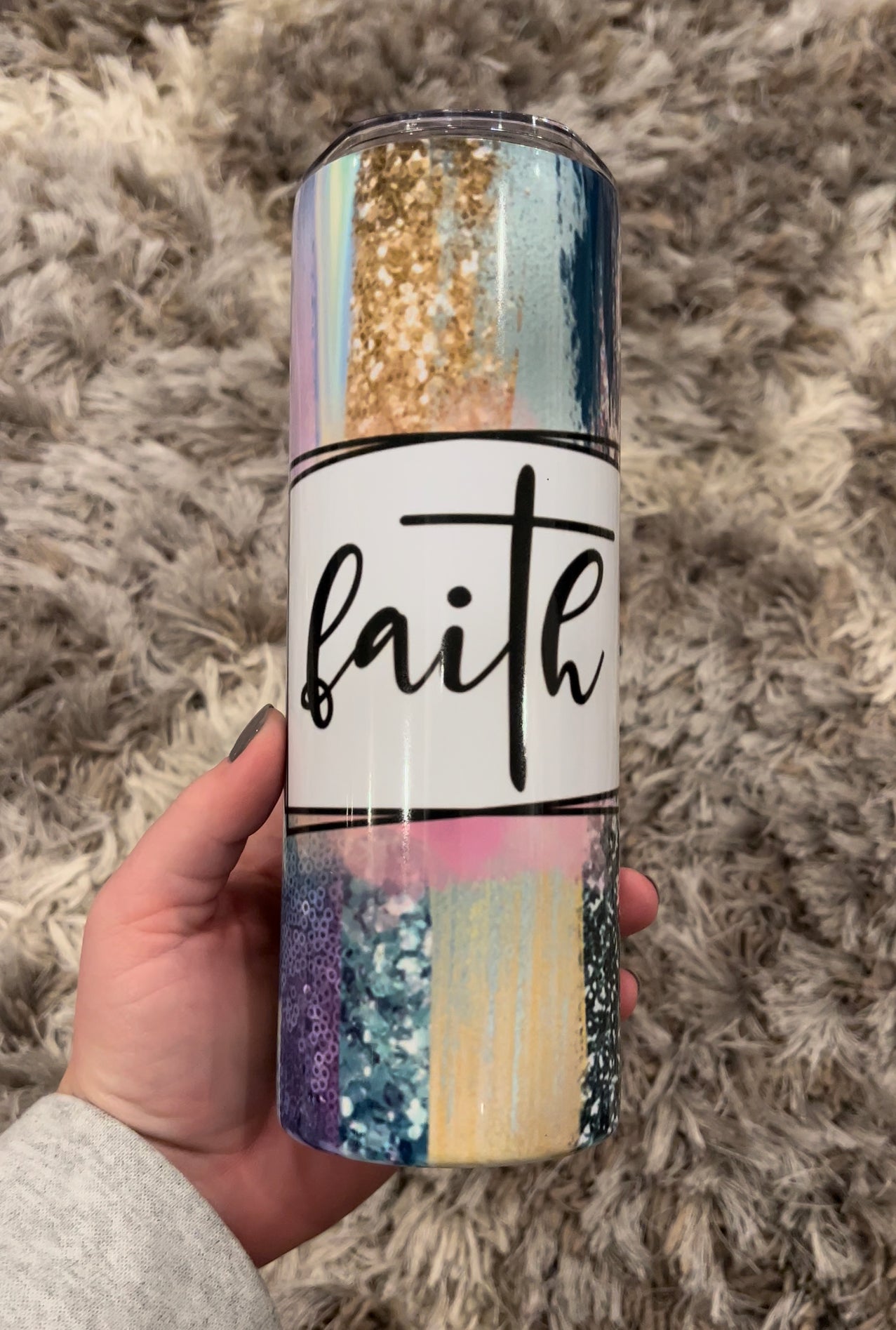 Color Brushed Faith 20oz Tumbler