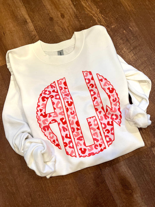 Valentine’s Day Custom Initial SS, LS, & Sweatshirt