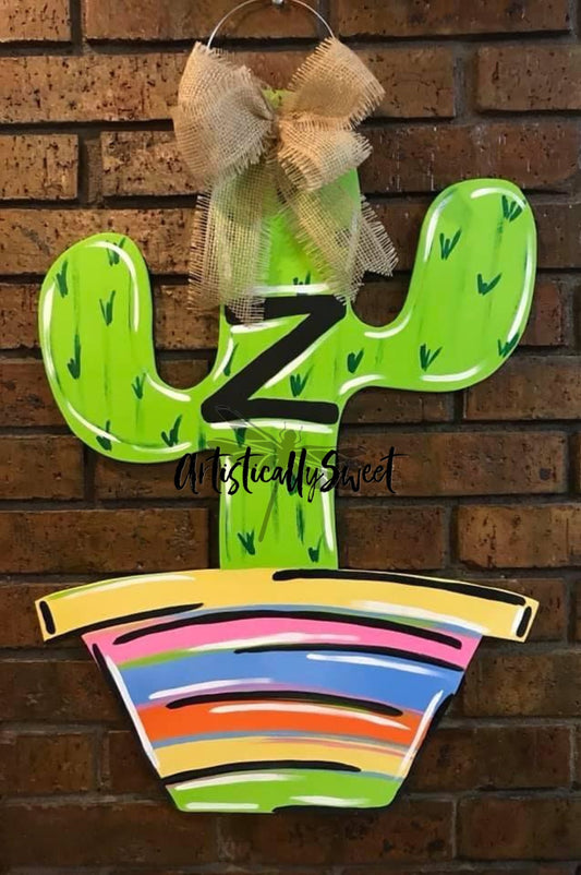Cactus Door Hanger