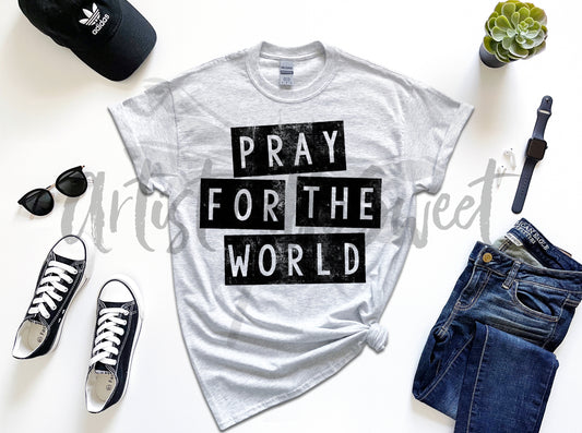 Pray For The World Comfy Tee