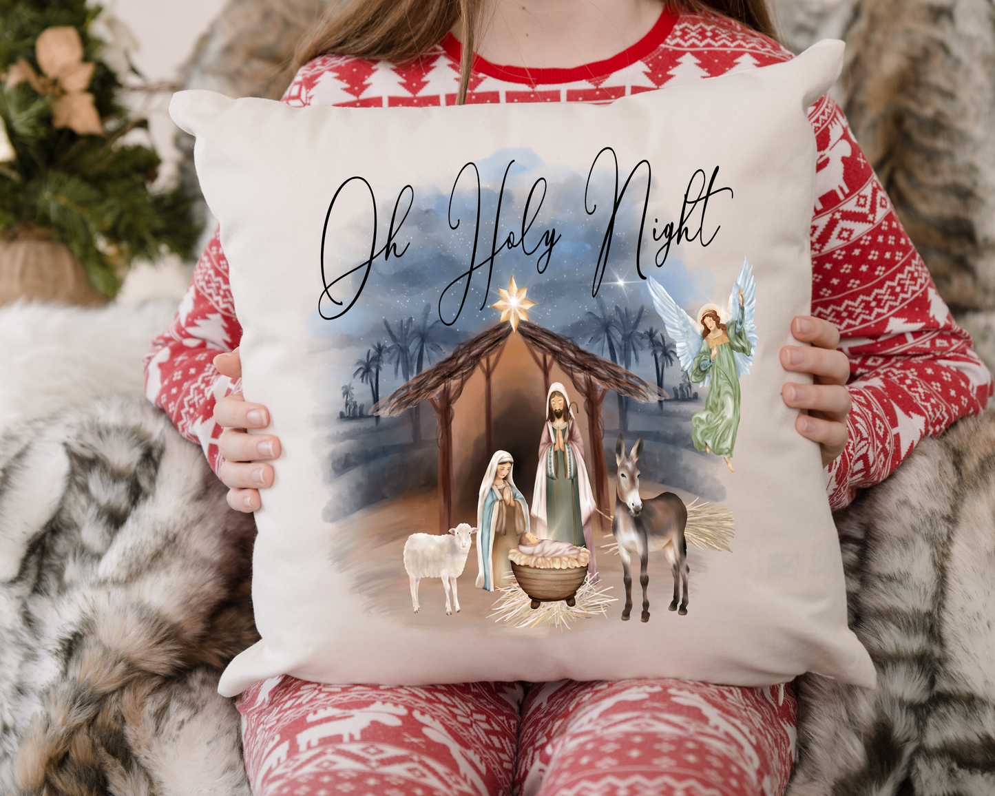 Oh Holy Night Pillow