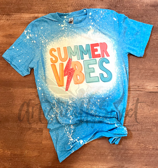 Summer Vibe Bleached Tee