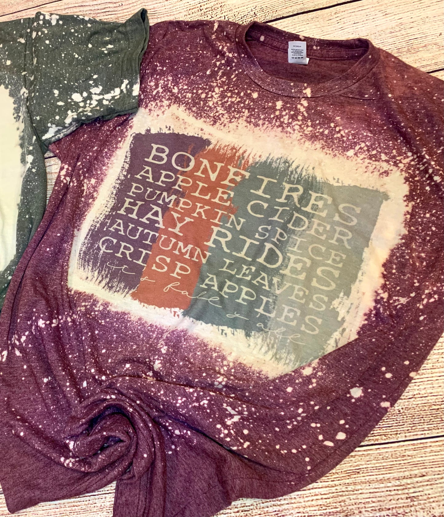 Fall Bonfire Bleached Tee