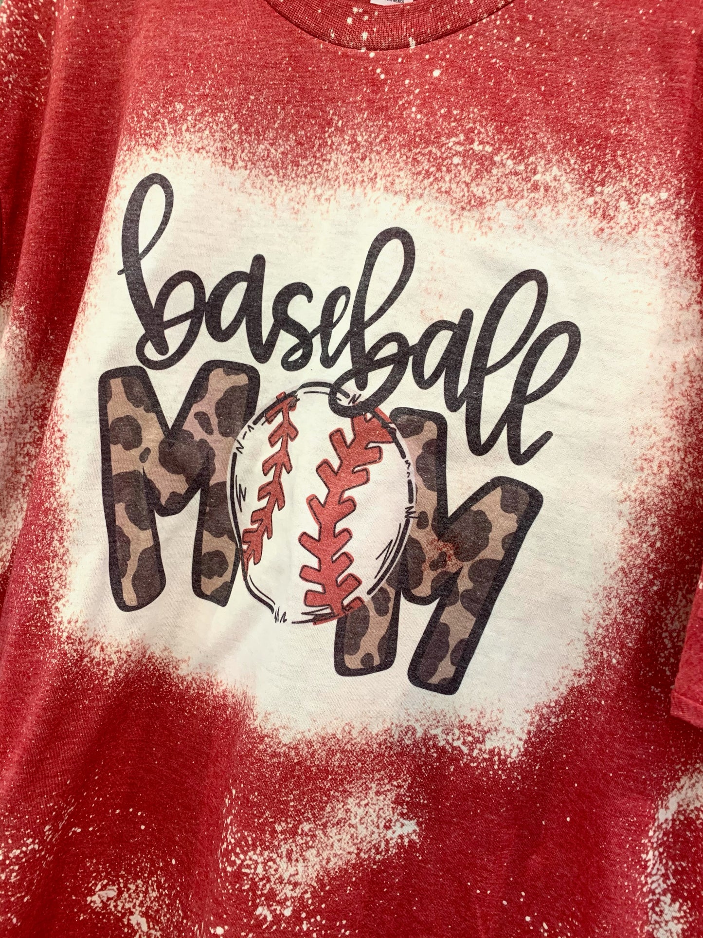 Bleached Baseball Mom Tee