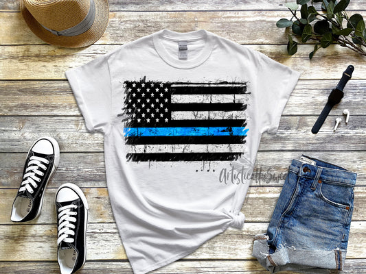 Thin Blue Line Tee