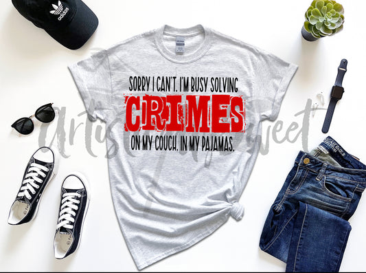 Solving Crimes Comfy Tee