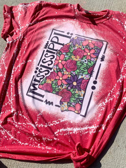 Floral Mississippi Tee