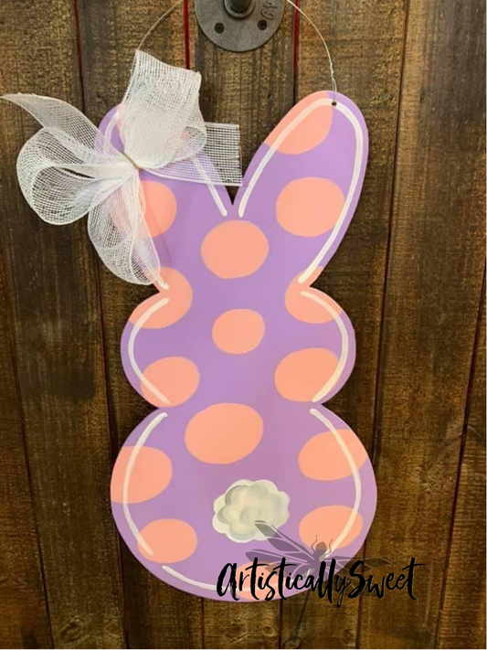 Lavender/pink Tall Ear Bunny