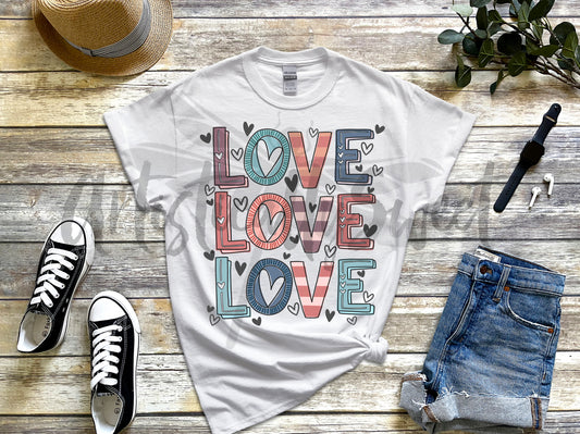 LOVE LOVE LOVE Comfy Tee