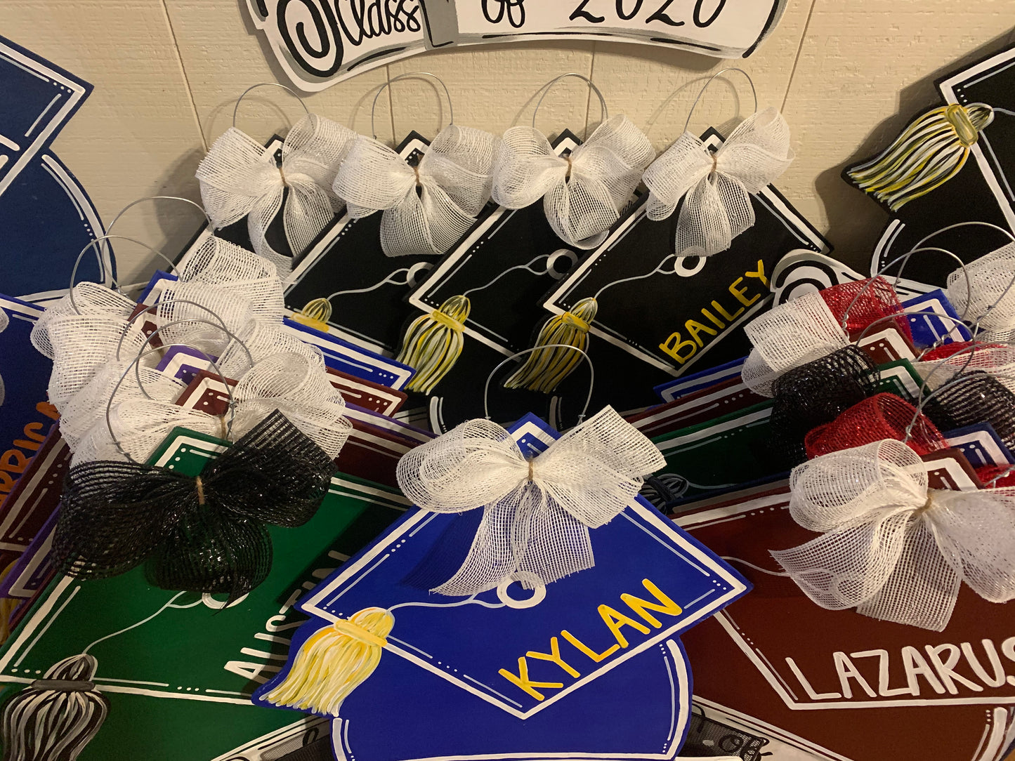 Graduation Cap+Diploma Senior Door Hanger