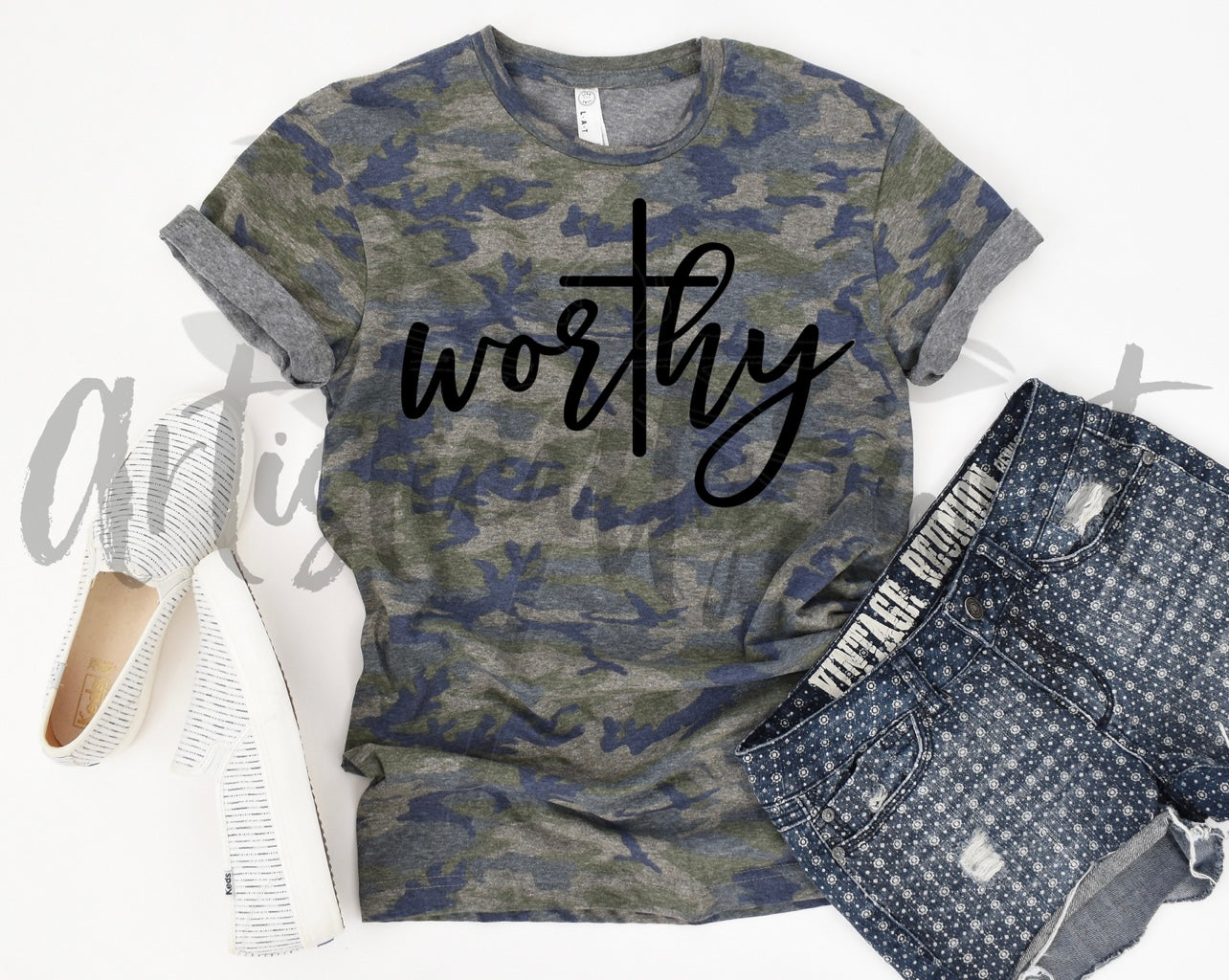 Worthy Camo Comfy Tee