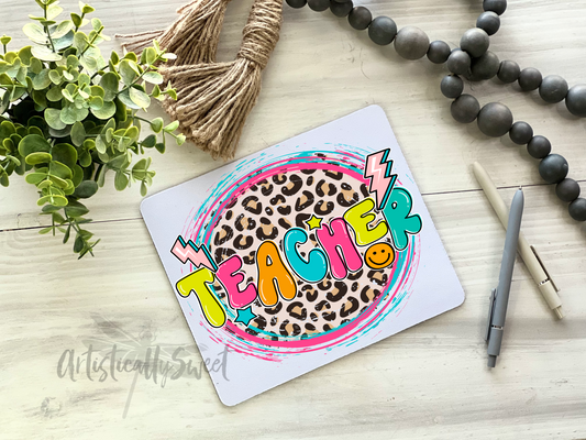 Rockin’ Leopard Teacher Mouse Pad