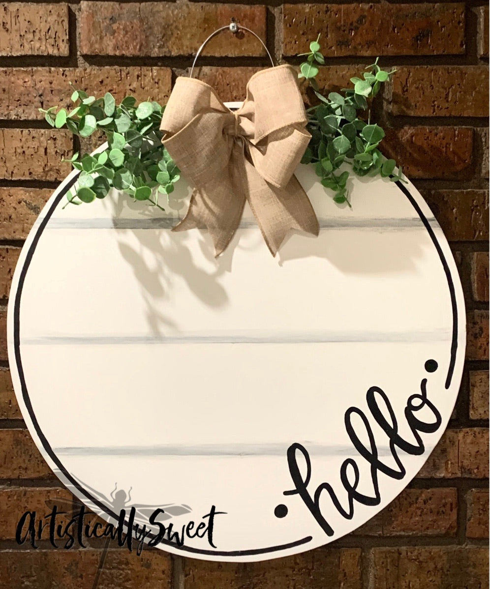 Light Shiplap rounded hello