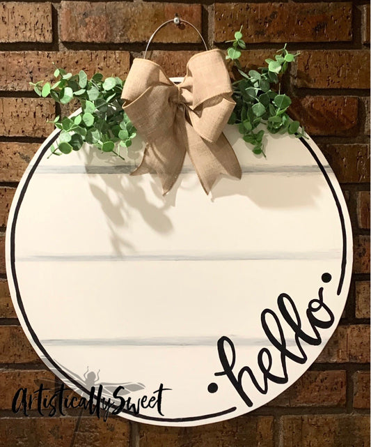 Light Shiplap rounded hello