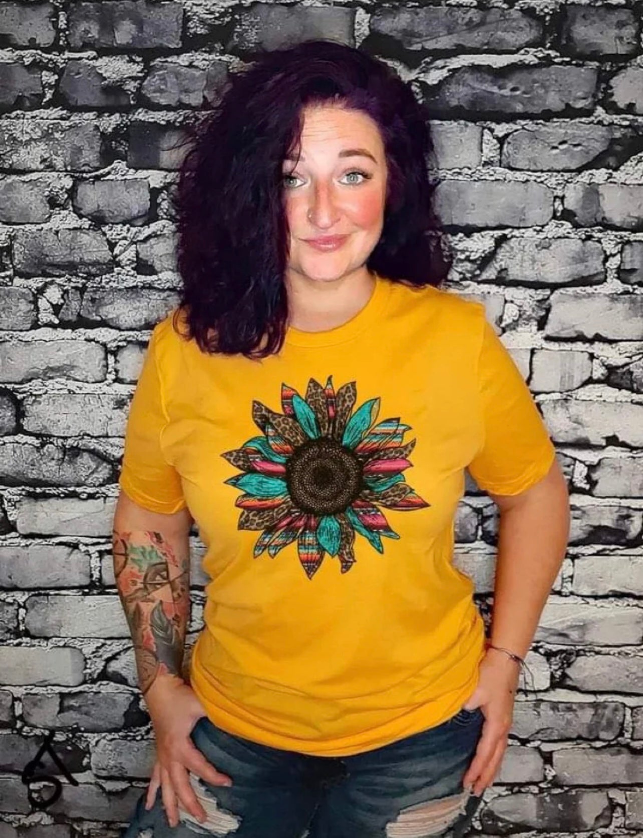 Aztec Sunflower Tee