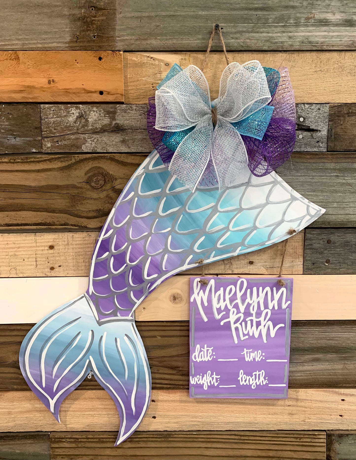 Mermaid Tail Hospital Hanger