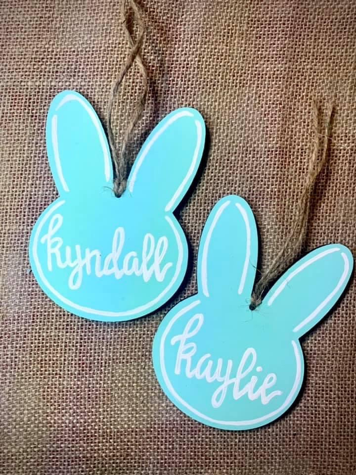 Bunny Easter Basket Tags