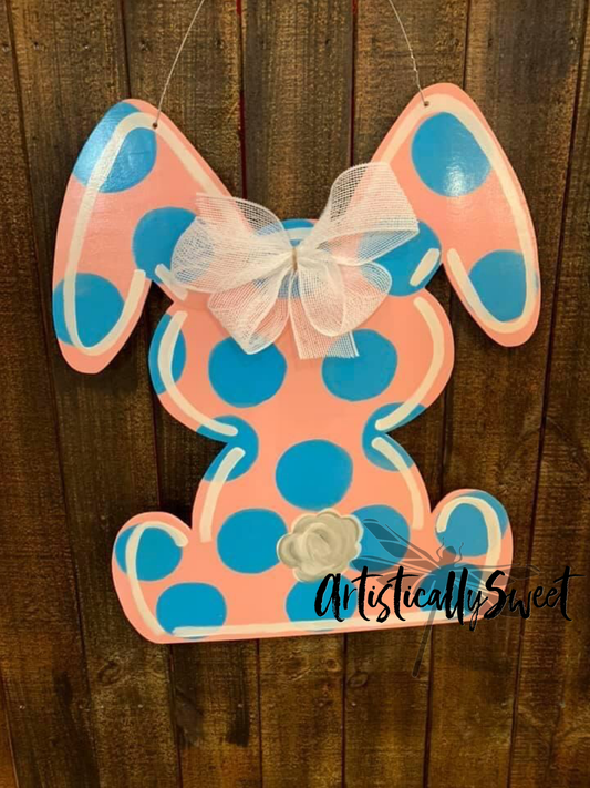 Pink/blue Floppy Ear Bunny