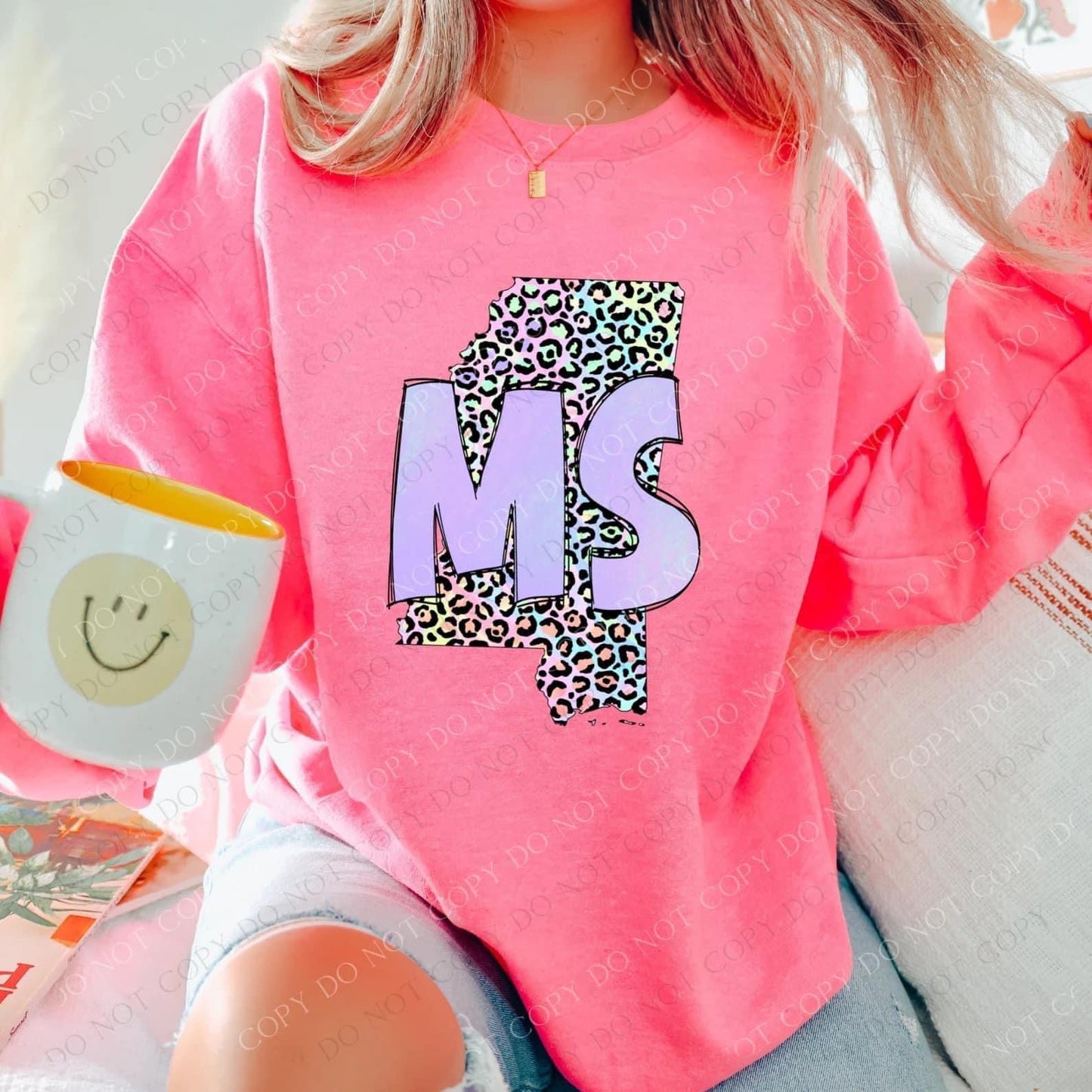 STATES Pink & Leopard Sweatshirt